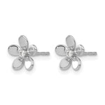 14K White Gold Diamond Earrings - Product Photo