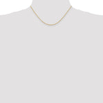 14K Yellow Gold 1.5mm Ultra Diamond-Cut Rope Chain Necklace 14"-24" - Product Photo