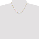 14K Yellow Gold 1.5mm Ultra Diamond-Cut Rope Chain Necklace 14"-24" - Product Photo