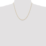 14K Yellow Gold 1.5mm Ultra Diamond-Cut Rope Chain Necklace 14"-24" - Product Photo