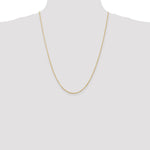 14K Yellow Gold 1.5mm Ultra Diamond-Cut Rope Chain Necklace 14"-24" - Product Photo