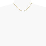 14K Yellow Gold 1.8 mm Ultra Diamond-Cut Lightweight Rope Chain Necklace 16"-24" - Product Photo