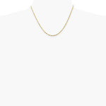 14K Yellow Gold 1.8 mm Ultra Diamond-Cut Lightweight Rope Chain Necklace 16"-24" - Product Photo