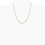 14K Yellow Gold 1.8 mm Ultra Diamond-Cut Lightweight Rope Chain Necklace 16"-24" - Product Photo