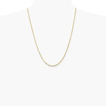 14K Yellow Gold 1.8 mm Ultra Diamond-Cut Lightweight Rope Chain Necklace 16"-24" - Product Photo