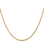 14K Yellow Gold 2.0mm Ultra Diamond-Cut Rope Chain Necklace 16"-24" - Product Photo