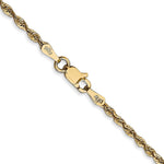 14K Yellow Gold 2.0mm Ultra Diamond-Cut Rope Chain Necklace 16"-24" - Product Photo