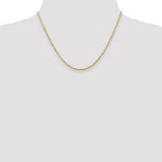 14K Yellow Gold 2.0mm Ultra Diamond-Cut Rope Chain Necklace 16"-24" - Product Photo