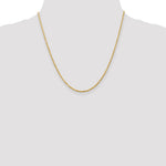14K Yellow Gold 2.0mm Ultra Diamond-Cut Rope Chain Necklace 16"-24" - Product Photo
