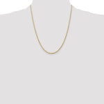 14K Yellow Gold 2.0mm Ultra Diamond-Cut Rope Chain Necklace 16"-24" - Product Photo