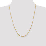 14K Yellow Gold 2.0mm Ultra Diamond-Cut Rope Chain Necklace 16"-24" - Product Photo