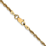 14K Yellow Gold 2.25mm Ultra Diamond-Cut Rope Chain Necklace 16"-24" - Product Photo