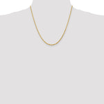 14K Yellow Gold 2.25mm Ultra Diamond-Cut Rope Chain Necklace 16"-24" - Product Photo