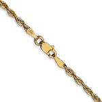 14K Yellow Gold 2.5mm Ultra Diamond-Cut Rope Chain Necklace 18"-24" - Product Photo