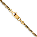 14K Yellow Gold 2.75 mm Ultra Diamond-Cut Rope Chain Necklace 20"-24" - Product Photo