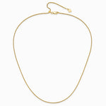 Sterling Silver Gold-plated Adjustable 1.4mm D/C Rope Chain Necklace 22"-30" - Product Photo
