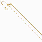 Sterling Silver Gold-plated Adjustable .95mm Rolo Chain Necklace 22"-30" - Product Photo