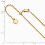 Sterling Silver Gold-plated Adjustable 1.75mm Cable Chain Necklace 22"-30" - Product Photo