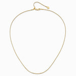 Sterling Silver Gold-plated Adjustable 1.15mm Box Chain Necklace 22"-30" - Product Photo