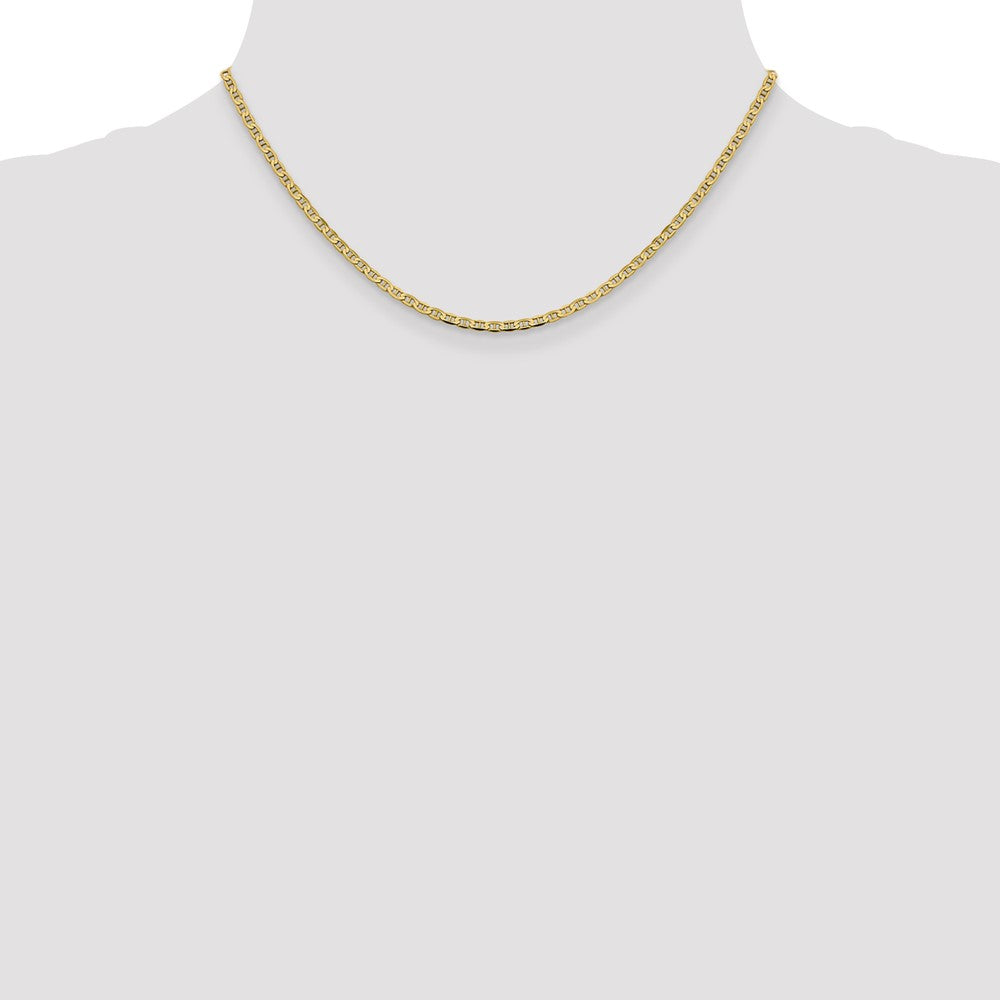 14k 2.4mm Concave Anchor Chain - Product Photo