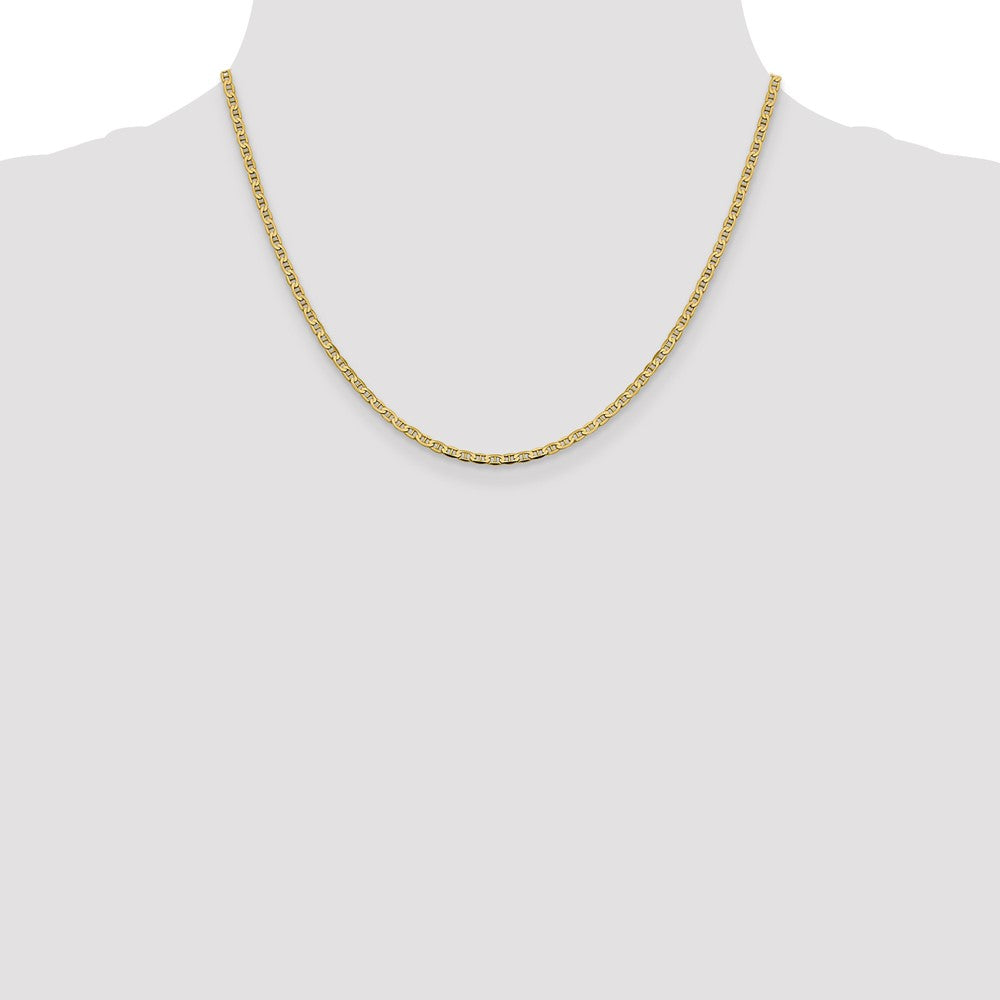 14k 2.4mm Concave Anchor Chain - Product Photo