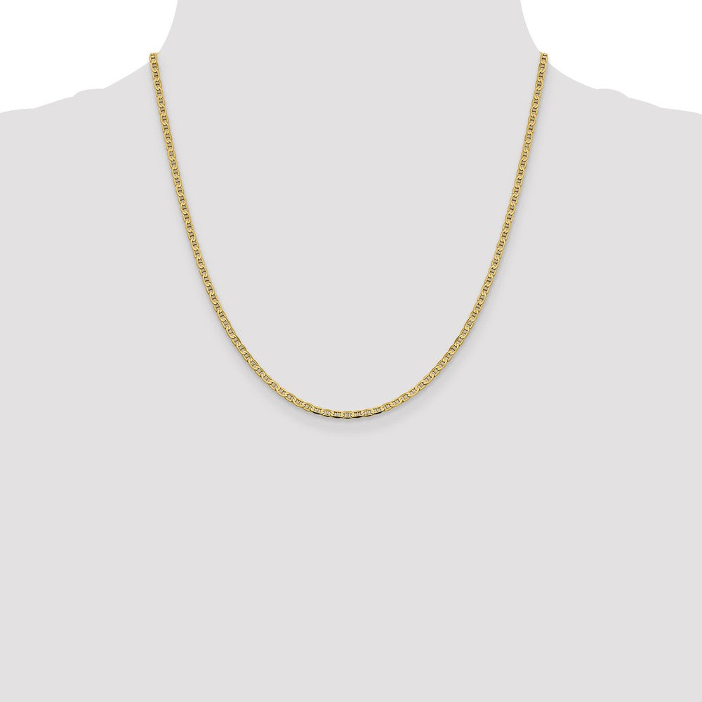 14k 2.4mm Concave Anchor Chain - Product Photo