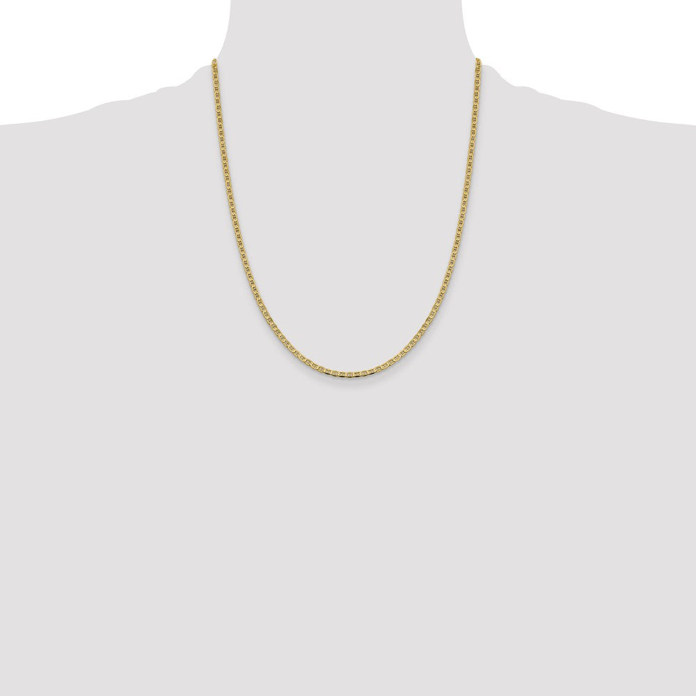 14k 2.4mm Concave Anchor Chain - Product Photo