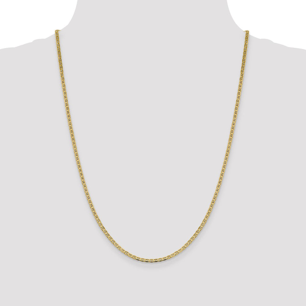 14k 2.4mm Concave Anchor Chain - Product Photo