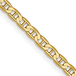 14k 2.4mm Concave Anchor Chain - Product Photo