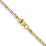 14k 1.8mm Flat Figaro Chain - Product Photo