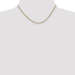 14k 1.8mm Flat Figaro Chain - Product Photo