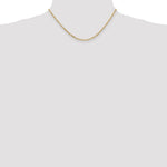 14k 2.25mm Flat Figaro Chain - Product Photo