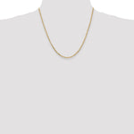 14k 2.25mm Flat Figaro Chain - Product Photo
