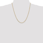14k 2.25mm Flat Figaro Chain - Product Photo