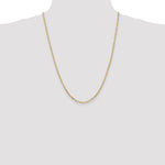 14k 2.25mm Flat Figaro Chain - Product Photo