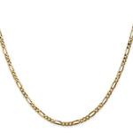 14k 2.75mm Flat Figaro Chain - Product Photo