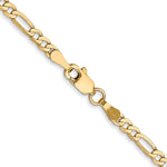 14k 2.75mm Flat Figaro Chain - Product Photo