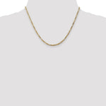 14k 2.75mm Flat Figaro Chain - Product Photo