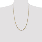 14k 2.75mm Flat Figaro Chain - Product Photo