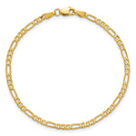 14k 2.75mm Flat Figaro Chain - Product Photo