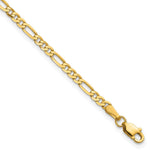 14k 2.75mm Flat Figaro Chain - Product Photo