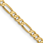 14k 2.75mm Flat Figaro Chain - Product Photo