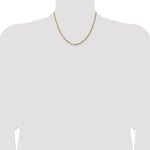 14k 3mm Flat Figaro Chain - Product Photo