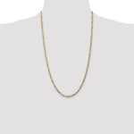 14k 3mm Flat Figaro Chain - Product Photo