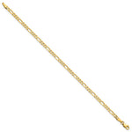 14k 3mm Flat Figaro Chain - Product Photo
