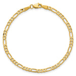 14k 3mm Flat Figaro Chain - Product Photo