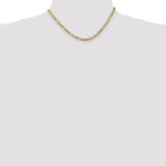14k 4mm Flat Figaro Chain - Product Photo
