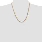 14k 4mm Flat Figaro Chain - Product Photo