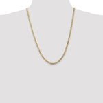 14k 4mm Flat Figaro Chain - Product Photo