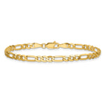 14k 4mm Flat Figaro Chain - Product Photo